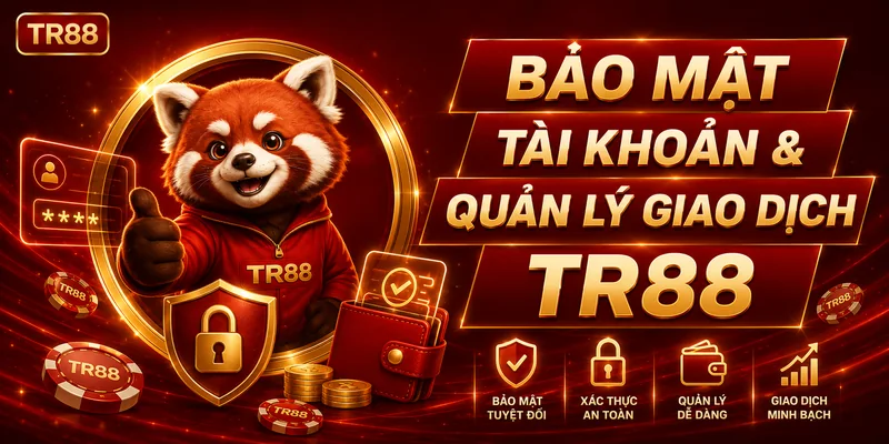 Bảo mật tài khoản và quản lý giao dịch TR88
